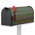 Christmas Gingerbread Man Pattern Print Mailbox Cover