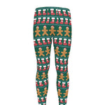 Christmas Gingerbread Man Pattern Print Men's leggings