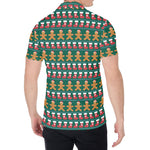 Christmas Gingerbread Man Pattern Print Men's Shirt