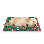 Christmas Gingerbread Man Pattern Print Pet Cooling Mat Cover