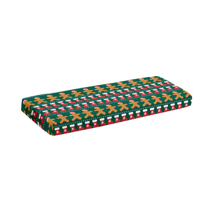 Christmas Gingerbread Man Pattern Print Piano Keyboard Cover