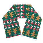 Christmas Gingerbread Man Pattern Print Scarf
