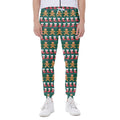 Christmas Gingerbread Man Pattern Print Joggers