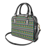 Christmas Gingerbread Man Pattern Print Shoulder Handbag