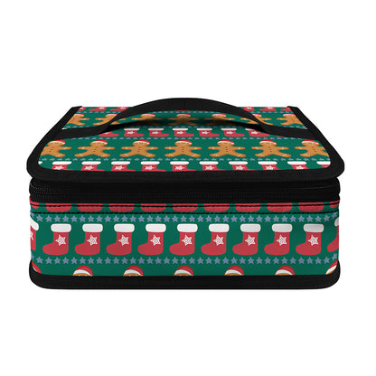 Christmas Gingerbread Man Pattern Print Small Lunch Bag