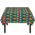 Christmas Gingerbread Man Pattern Print Tablecloth