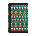 Christmas Gingerbread Man Pattern Print Trifold Wallet