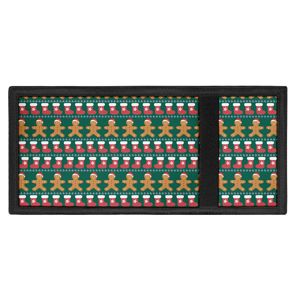 Christmas Gingerbread Man Pattern Print Trifold Wallet