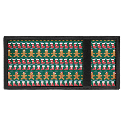 Christmas Gingerbread Man Pattern Print Trifold Wallet