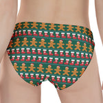 Christmas Gingerbread Man Pattern Print Women's Panties