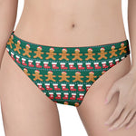 Christmas Gingerbread Man Pattern Print Women's Thong