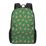 Christmas Gingerbread Pattern Print 17 Inch Backpack