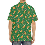 Christmas Gingerbread Pattern Print Aloha Shirt
