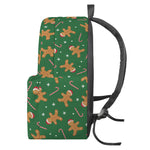 Christmas Gingerbread Pattern Print Backpack