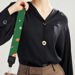 Christmas Gingerbread Pattern Print Bag Strap