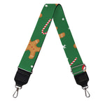 Christmas Gingerbread Pattern Print Bag Strap