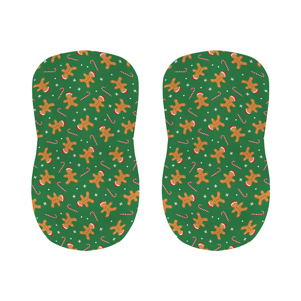 Christmas Gingerbread Pattern Print Bar Stool Covers