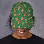 Christmas Gingerbread Pattern Print Baseball Cap