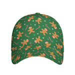 Christmas Gingerbread Pattern Print Baseball Cap