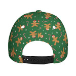 Christmas Gingerbread Pattern Print Baseball Cap