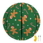 Christmas Gingerbread Pattern Print Basketball
