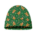 Christmas Gingerbread Pattern Print Beanie
