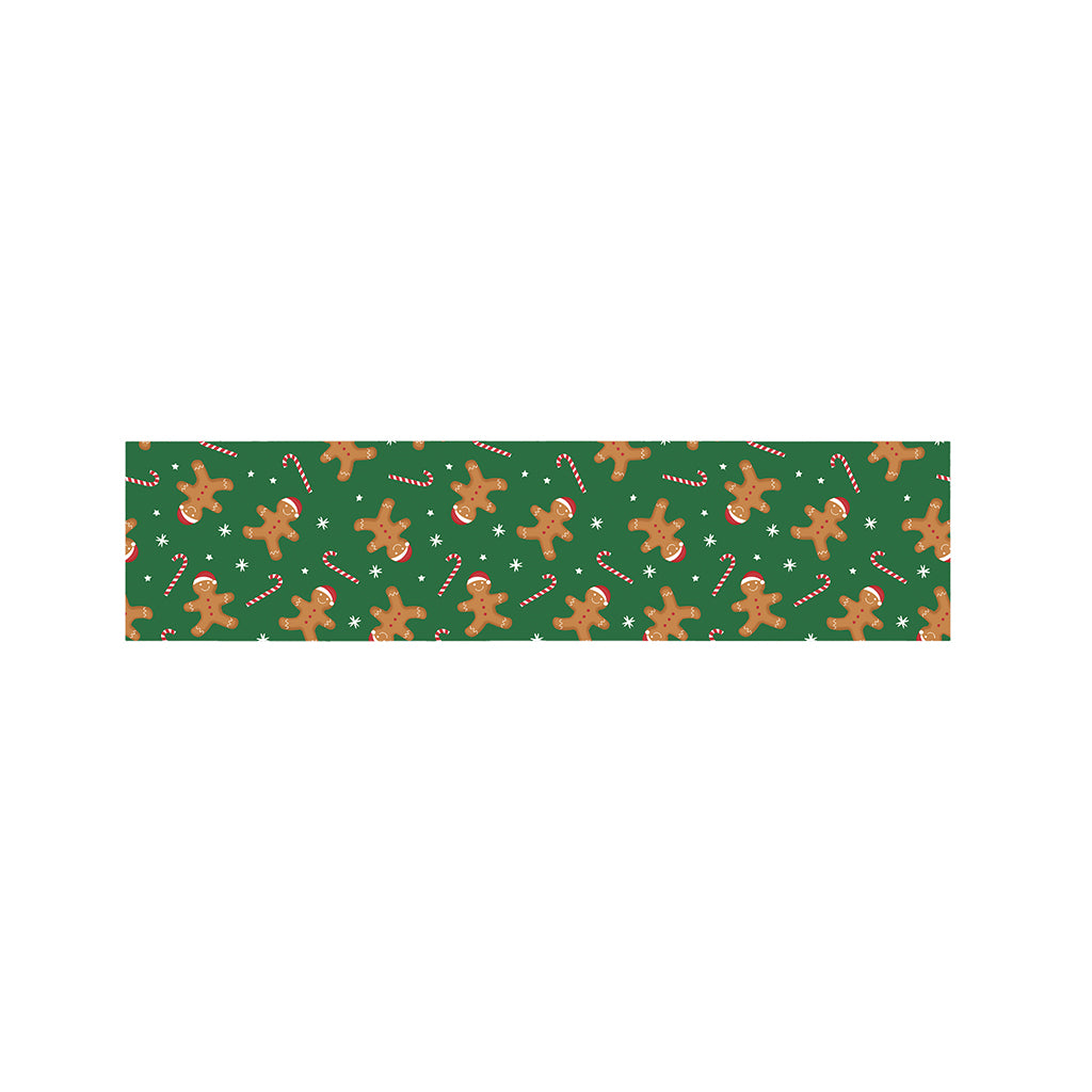 Christmas Gingerbread Pattern Print Bed Runner