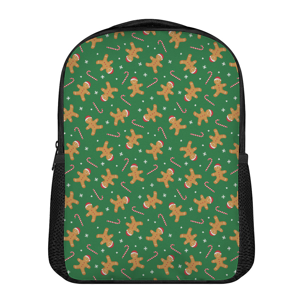 Christmas Gingerbread Pattern Print Casual Backpack