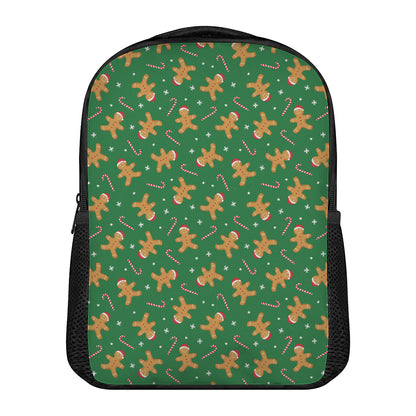 Christmas Gingerbread Pattern Print Casual Backpack