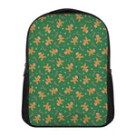 Christmas Gingerbread Pattern Print Casual Backpack