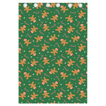 Christmas Gingerbread Pattern Print Curtain