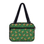 Christmas Gingerbread Pattern Print Double Strap Bible Bag