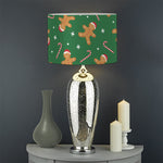 Christmas Gingerbread Pattern Print Drum Lamp Shade