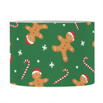 Christmas Gingerbread Pattern Print Drum Lamp Shade