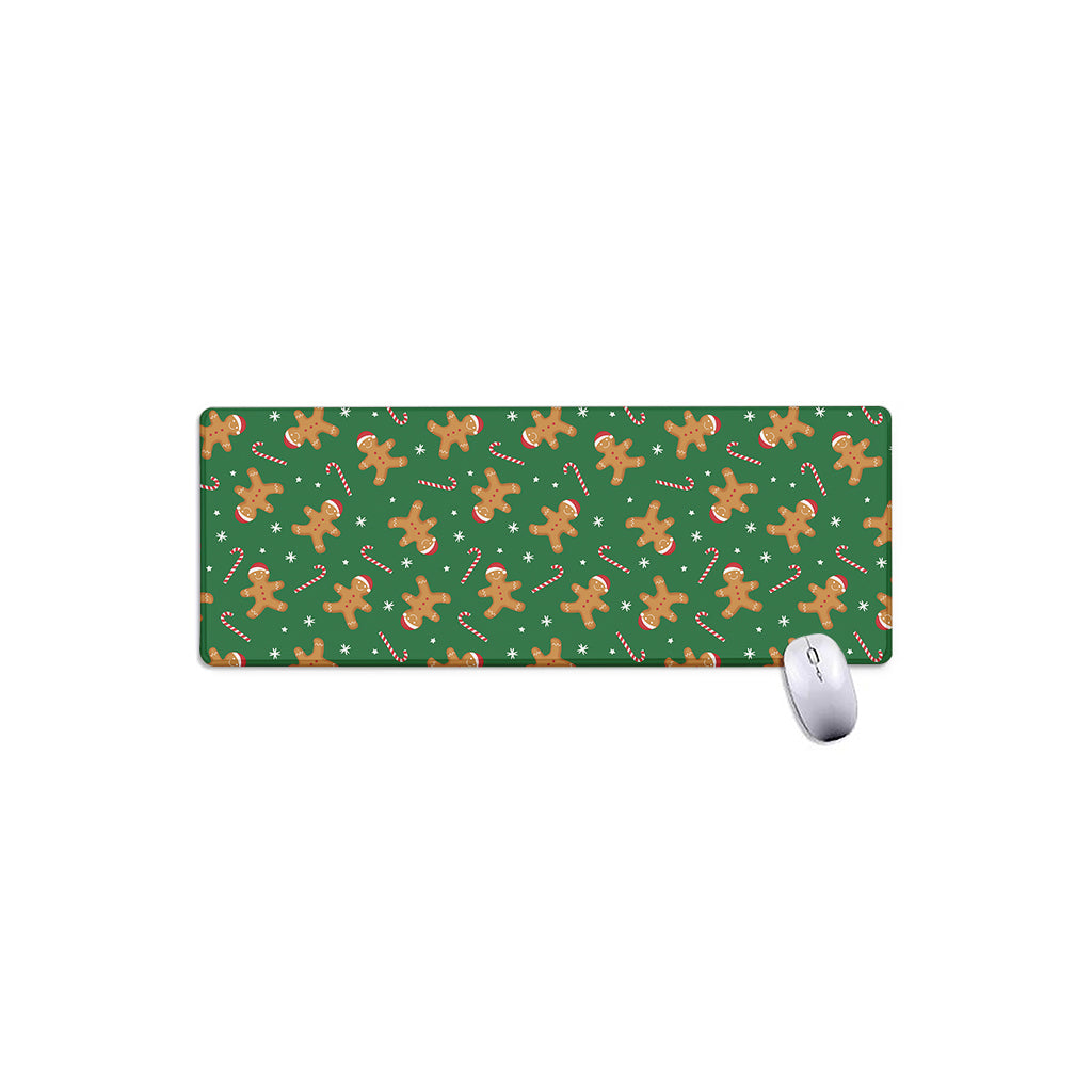 Christmas Gingerbread Pattern Print Extended Mouse Pad