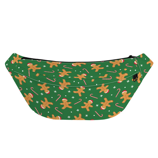 Christmas Gingerbread Pattern Print Fanny Pack