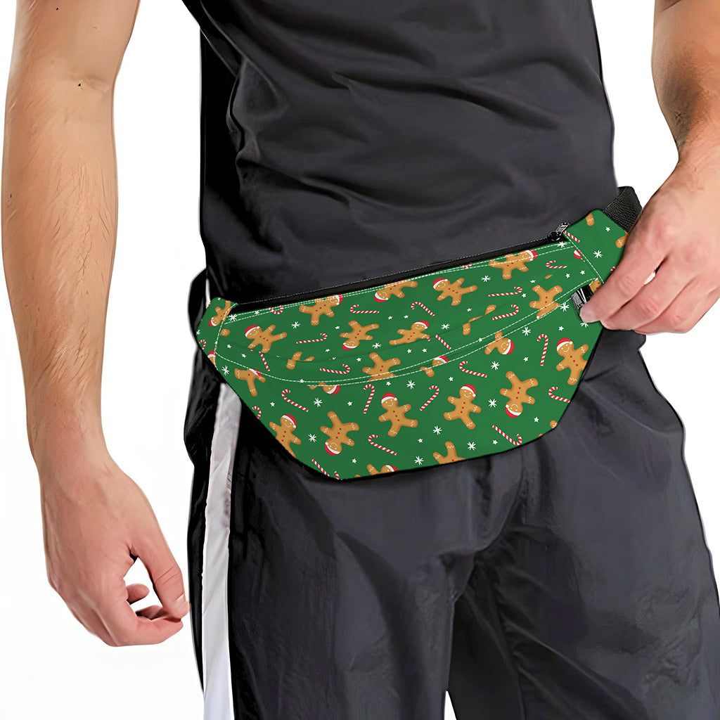 Christmas Gingerbread Pattern Print Fanny Pack