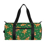 Christmas Gingerbread Pattern Print Gym Bag