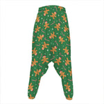 Christmas Gingerbread Pattern Print Hammer Pants