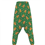 Christmas Gingerbread Pattern Print Hammer Pants