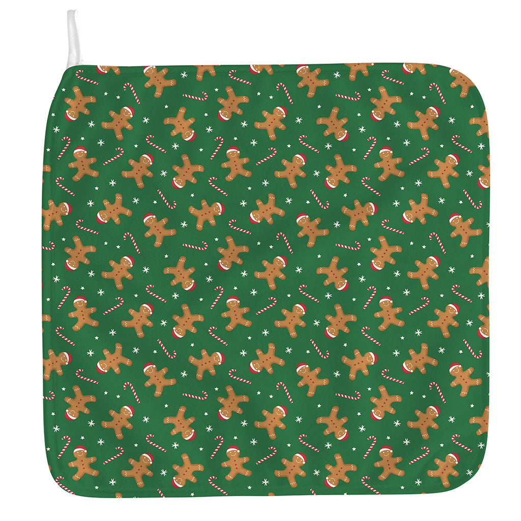 Christmas Gingerbread Pattern Print Hand Towel