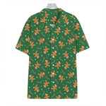 Christmas Gingerbread Pattern Print Hawaiian Shirt
