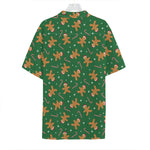 Christmas Gingerbread Pattern Print Hawaiian Shirt