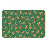Christmas Gingerbread Pattern Print Indoor Door Mat