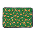 Christmas Gingerbread Pattern Print Kitchen Mat