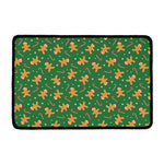 Christmas Gingerbread Pattern Print Kitchen Mat