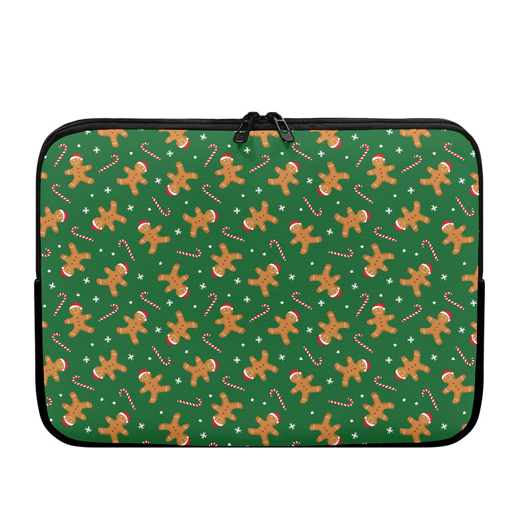 Christmas Gingerbread Pattern Print Laptop Sleeve