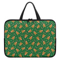 Christmas Gingerbread Pattern Print Laptop Sleeve With Handle