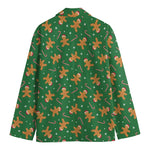 Christmas Gingerbread Pattern Print Men's Blazer