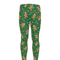 Christmas Gingerbread Pattern Print Men's Leggings